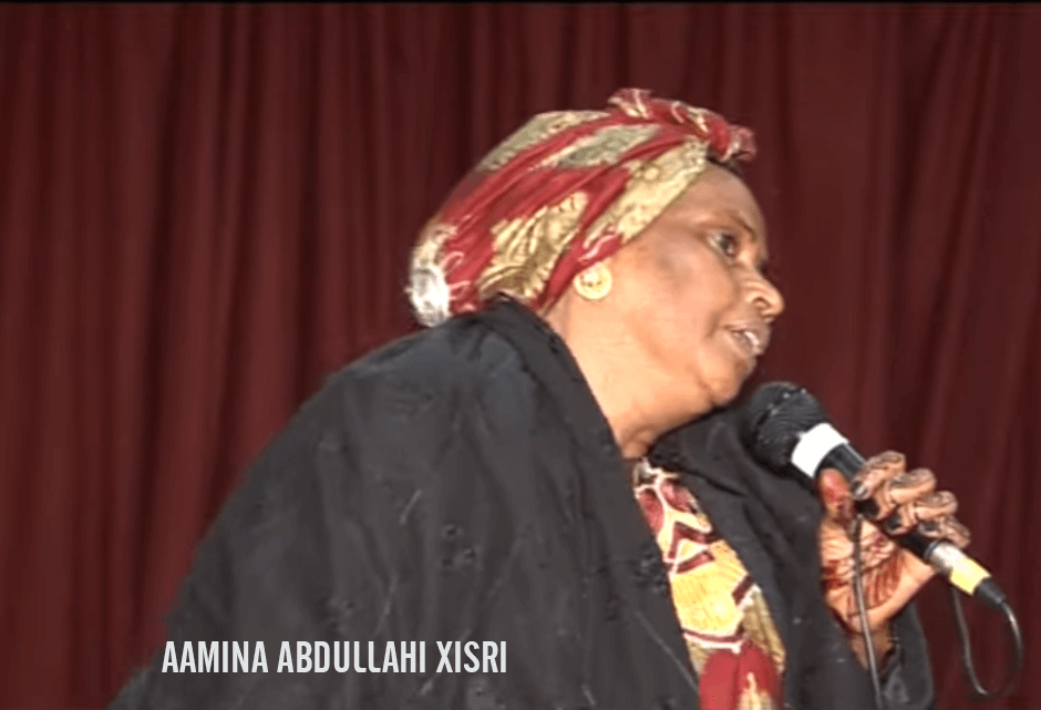 A snapshot of Amina Abdullahi Hirso, the late Somali singer and actress, who passed away on March 18, 2023.