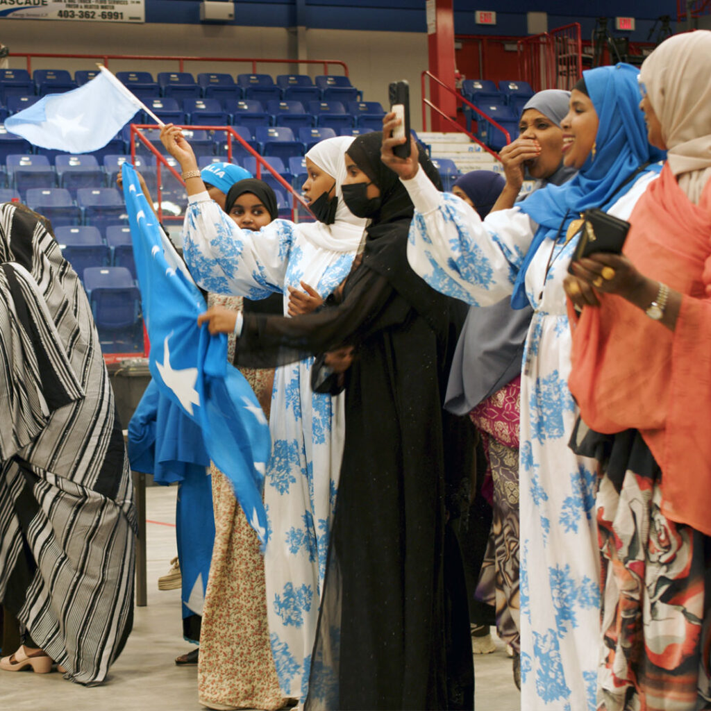 Somali Flag were waved