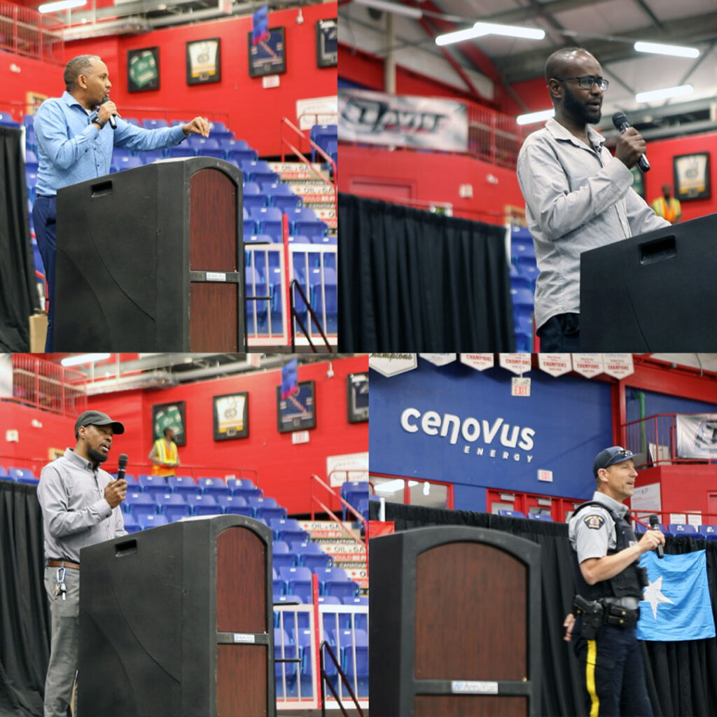 Members of the Brooks community attending an event.