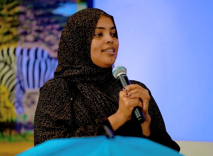 Somali business owner Fiican of Fiican Beauty in Winnipeg, Manitoba.