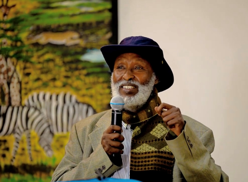 Somali elder Nur Bacadle, brother of poet Abshir Bacadle, in Winnipeg, Manitoba.