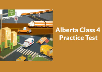 Alberta Class 4 driver taking a commercial licence knowledge test
