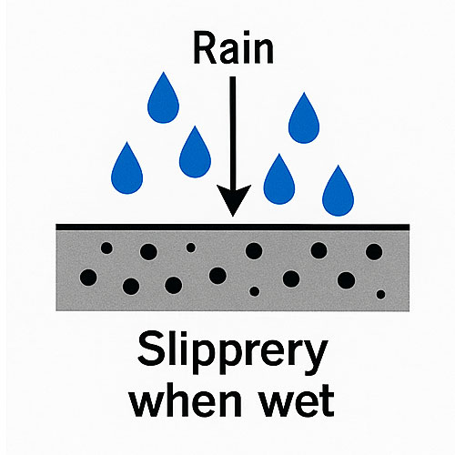 Roads are most slippery