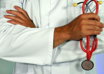 Doctor wearing a stethoscope